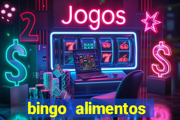 bingo alimentos para imprimir